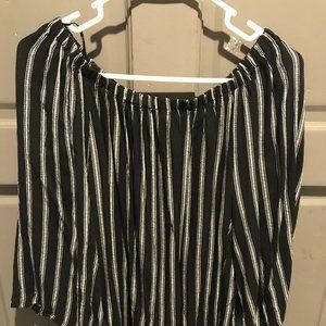 Black & White Blouse